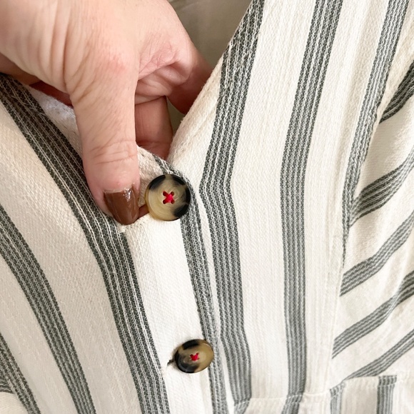 Anthropologie x Maeve Taylor Swift Engagement dress inspired Cotton Stripes 12 - Picture 7 of 16